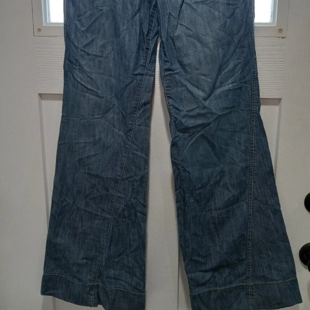 Level 99 Wide Flare Leg Jeans Women Size 27 - Picture 2 of 8